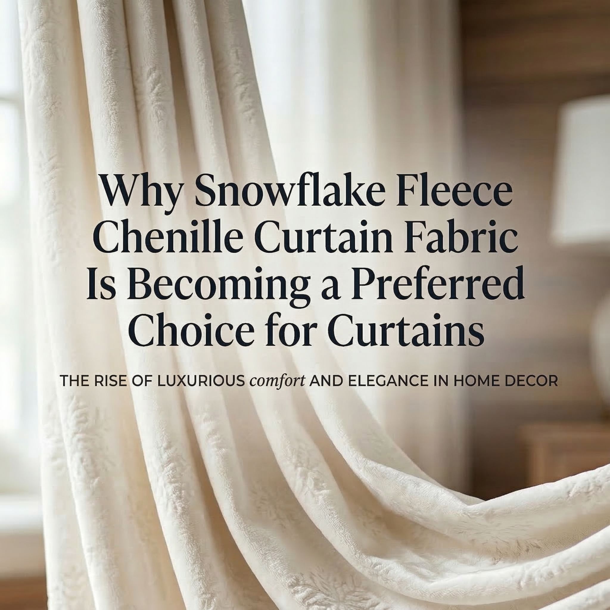 ເປັນຫຍັງຜ້າມ່ານ Snowflake Fleece Chenille ຈຶ່ງກາຍເປັນທາງເລືອກທີ່ມັກສໍາລັບຜ້າມ່ານ