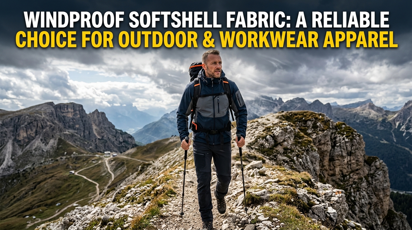 Windproof Softshell Fabric: ເປັນທາງເລືອກທີ່ຫນ້າເຊື່ອຖືສໍາລັບເຄື່ອງແຕ່ງກາຍນອກແລະບ່ອນເຮັດວຽກ
